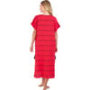 Women's Capucine Maxi Caftan Embroidered Dress, Red - Cover-Ups - 3