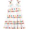 Bella Embroidered Shoulder-Tie Sundress, White - Dresses - 1 - thumbnail