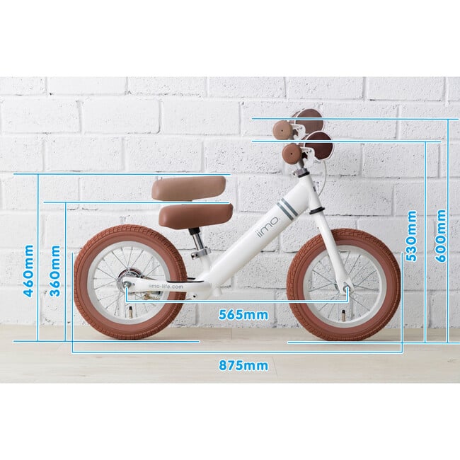 12" Balance Bike (Alloy) - White - Ride-Ons - 4