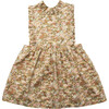 Marlow Evelyn Liberty Print Pinafore, Beige - Dresses - 1 - thumbnail