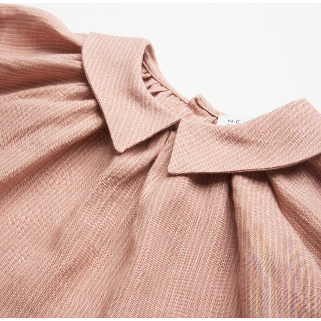 Mother May I Striped Raglan Sleeve Dress, Dusty Rose - Dresses - 3