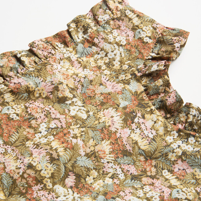 Marlow Evelyn Liberty Print Pinafore, Beige - Dresses - 3
