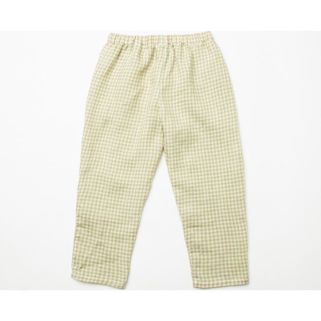 Jumping Jack Mini Check Trousers, Pistachio - Pants - 7