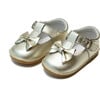 Minnie Bow Leather Mary Jane, Gold - Mary Janes - 1 - thumbnail