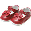 Minnie Bow Leather Mary Jane, Red - Mary Janes - 1 - thumbnail