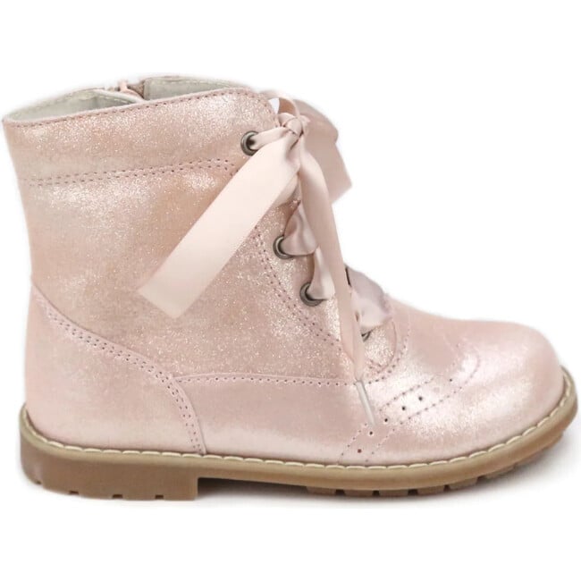 Stellina Brogue Boot, Blush Pink - Boots - 3