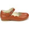 Sonia Scalloped Flat, Cognac - Flats - 3