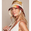 Women's Ally Satin Asymmetric Tie Bucket Hat, Yellow Watercolor-Print - Hats - 3