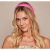 Women's Rafaela Ruffled Organza Ribbon Headband, Hot Pink - Hair Accessories - 3