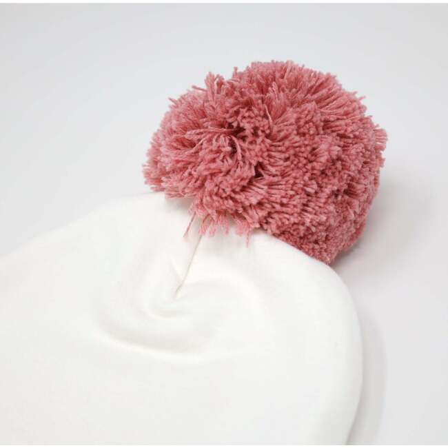 Blush Pom Hat, Cream - Hats - 2