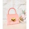 Pink Jelly Golden Heart Purse - Bags - 2