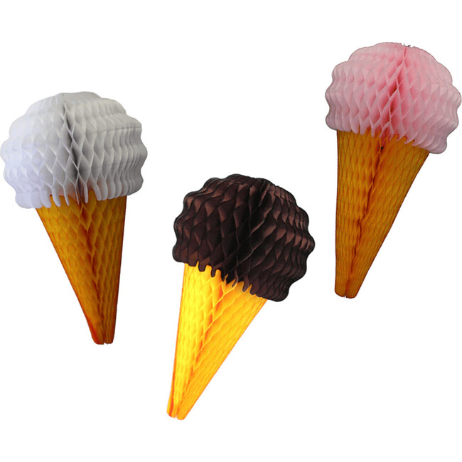 Honeycomb Ice Cream Cone Set