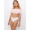 Petal Bikini With Sequin Belt, Pink - Two Pieces - 2