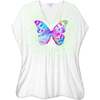 Butterfly Splash Cover-Up, Mint & White - Cover-Ups - 1 - thumbnail