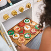 Cuttable Christmas Cookie Play Set - Red/Green/Gold - Play Food - 5