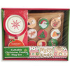 Cuttable Christmas Cookie Play Set - Red/Green/Gold - Play Food - 9