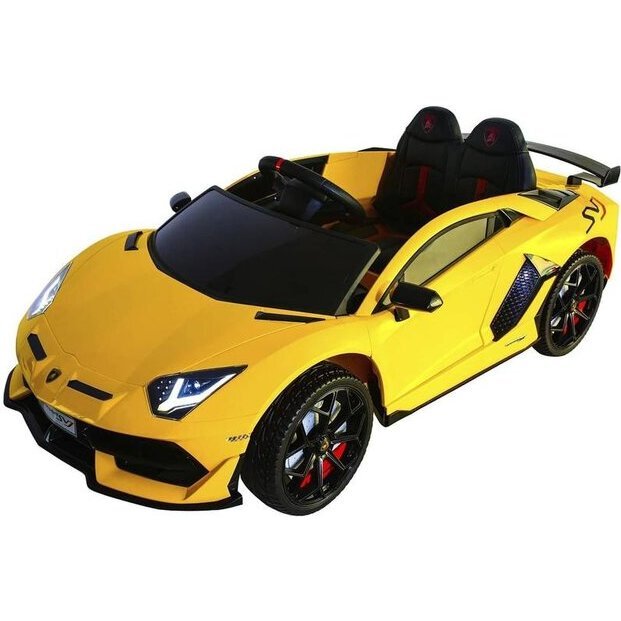 12V Lamborghini Aventador 1 Seater Ride on Car Yellow - Ride-On - 2