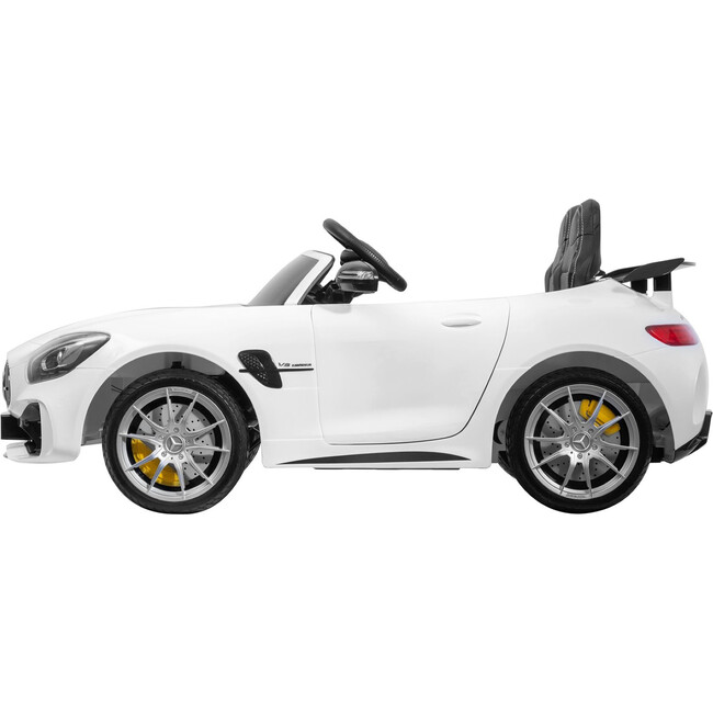 12V Mercedes Benz AMG GTR 2 Seater Ride on Car White - Ride-On - 2