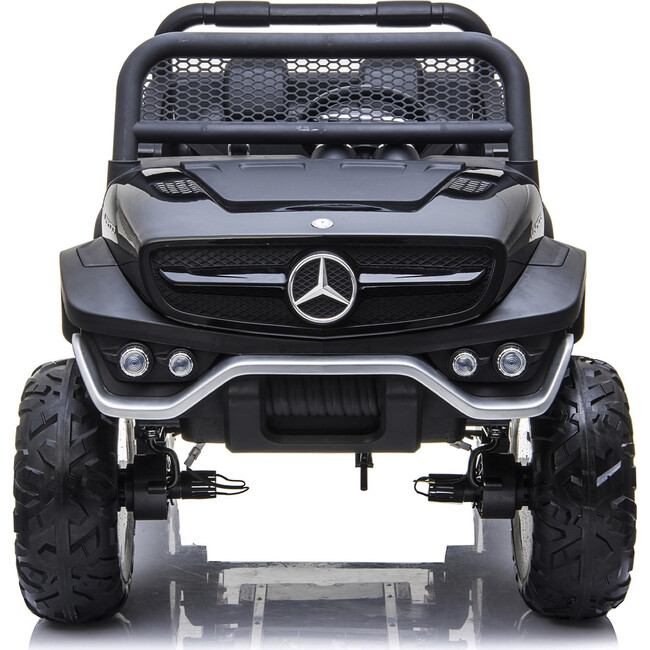 12V 4x4 Mercedes Benz Unimog 2 Seater Ride on Car Black - Ride-On - 2