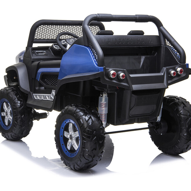 12V 4x4 Mercedes Benz Unimog 2 Seater Ride on Car Blue - Ride-On - 3