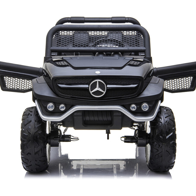 12V 4x4 Mercedes Benz Unimog 2 Seater Ride on Car Black - Ride-On - 4