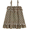 Isola Bella Double Ruffle Baby Girl Dress, Green - Dresses - 1 - thumbnail