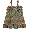 Isola Bella Double Ruffle Baby Girl Dress, Green - Dresses - 3