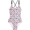 Myrtos Ribbon Girl Swimsuit, Multicolors - One Pieces - 1 - thumbnail
