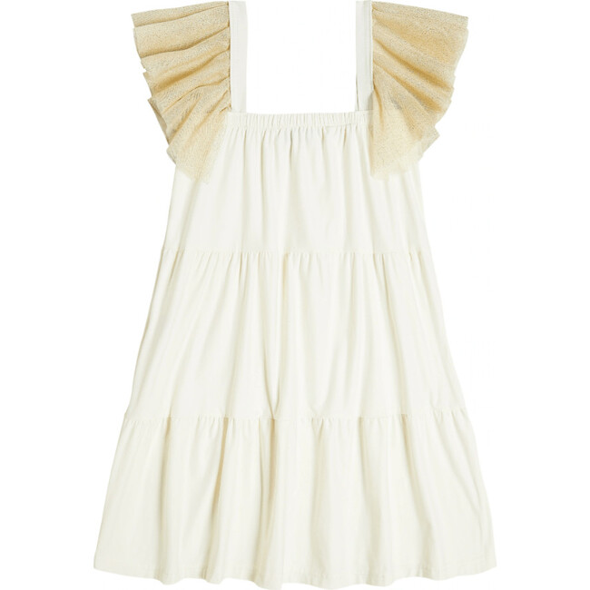 Comte Baby Girl Triple Flounce Dress, White - Dresses - 3