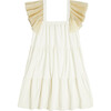 Comte Baby Girl Triple Flounce Dress, White - Dresses - 3