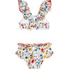 Macarelleta Ruffles Bow Baby Girl Bikini, Multicolors - Two Pieces - 3