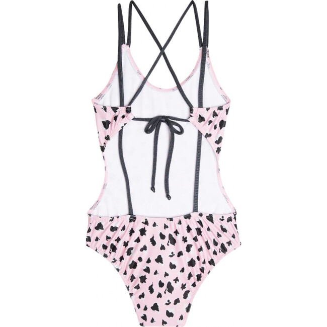 Myrtos Ribbon Girl Swimsuit, Multicolors - One Pieces - 3