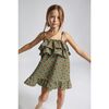 Isola Bella Double Ruffle Baby Girl Dress, Green - Dresses - 2