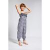 Pampellone Double Ruffle Girl Long Jumpsuit, Black - Rompers - 2
