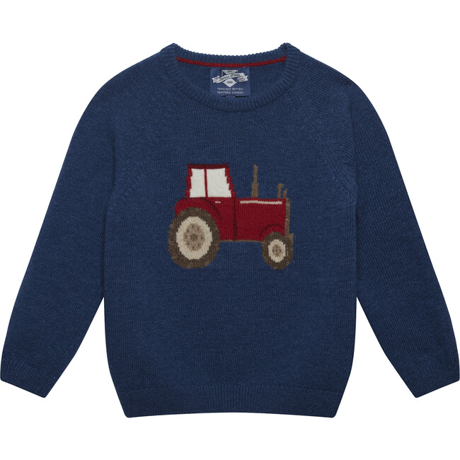 Tractor Sweater, Denim Blue Marl