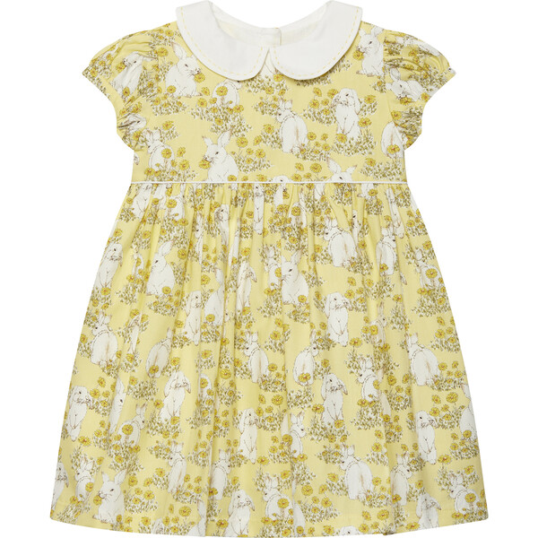 Little Bunny Dress, Yellow Bunny - Trotters London Dresses | Maisonette