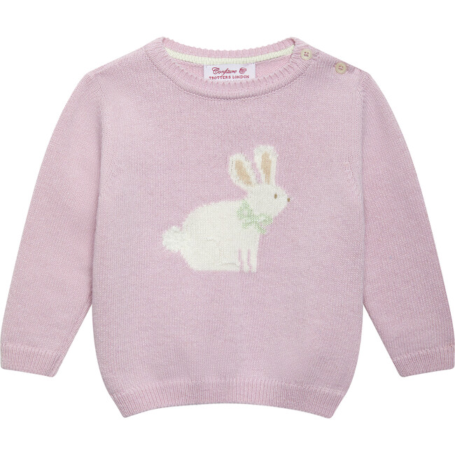 Little Betty Bunny Sweater, Pale Pink