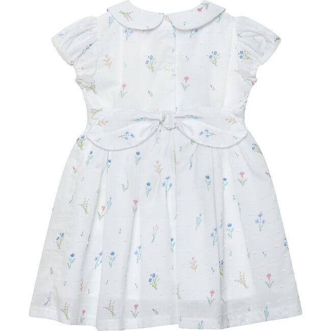 Little Fleur Floral Dress, White Floral - Dresses - 2