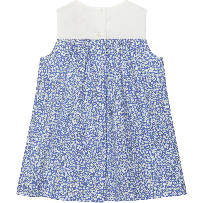 Little Floral Duck Dress , Mini Blue Floral - Dresses - 2