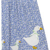 Little Floral Duck Dress , Mini Blue Floral - Dresses - 3