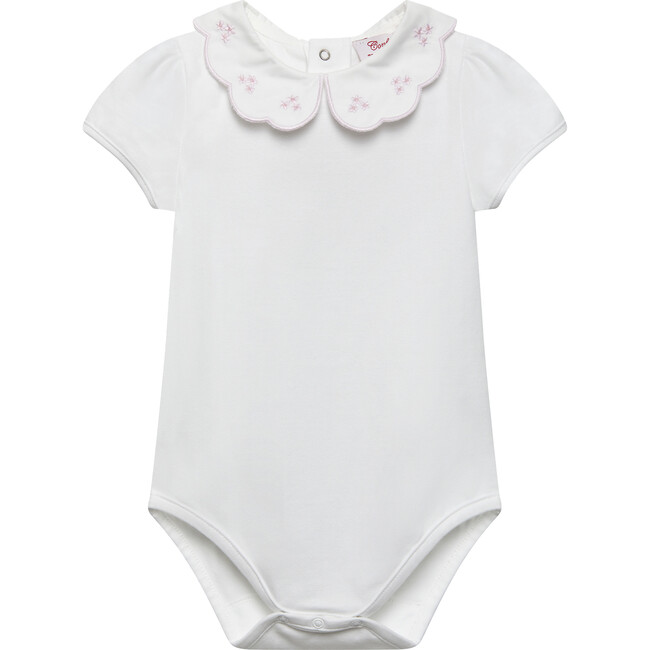Little Ava Embroidered Petal Body, Pink