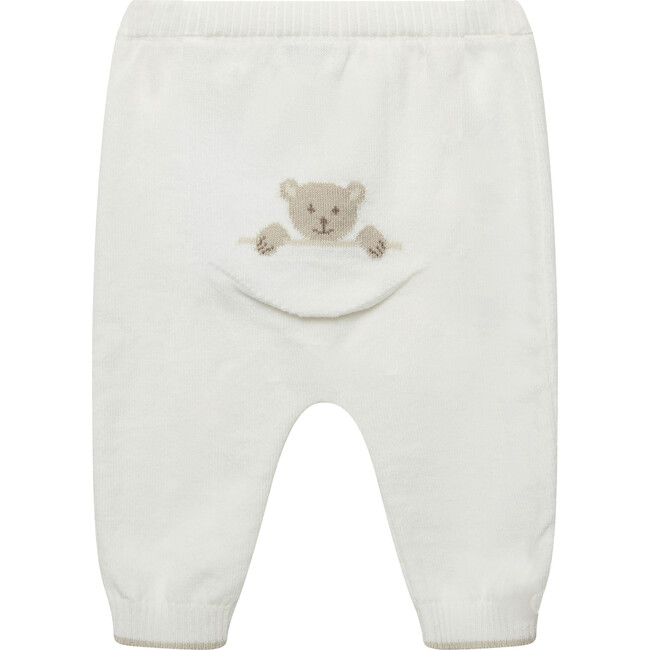 Little Teddy Bear Leggings, Off White
