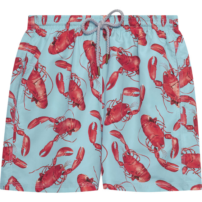 Mens Lobster Swimshort, Aqua