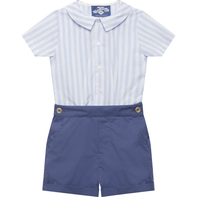 Image of Little Rupert Set, Pale Blue Stripe