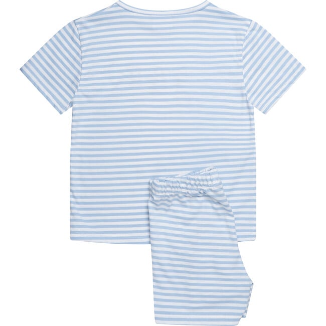 Marching Band Jersey Pajama, Blue Stripe - Pajamas - 2