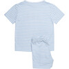 Marching Band Jersey Pajama, Blue Stripe - Pajamas - 2