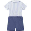 Little Rupert Set, Pale Blue Stripe - Mixed Apparel Set - 2