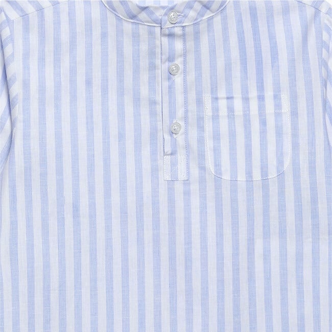 Oscar Shirt, Pale Blue Stripe - Shirts - 3