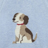 Little Puppy Sweater, Blue Marl - Sweaters - 4