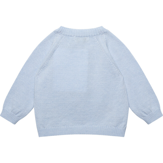 Little Nicholas Sail Boat Cardigan, Pale Blue - Cardigans - 2